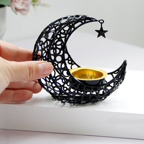 Mubarak Eid Incense Burner Moon Shape Holder Desktop Ornament 1