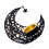 Mubarak Eid Incense Burner Moon Shape Holder Desktop Ornament 6