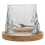 1 Set Whiskyglas Met Voet Roteerbare Drinkware 10