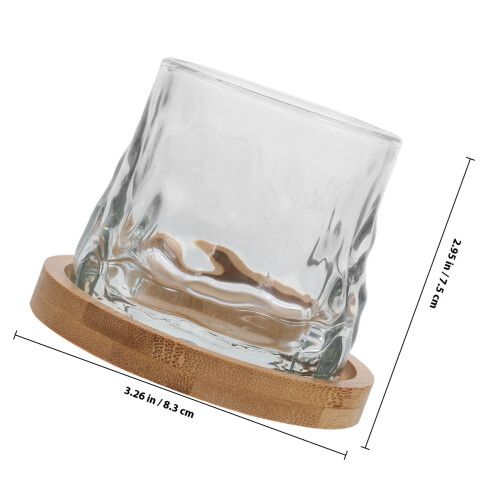 1 Set Whiskyglas Met Voet Roteerbare Drinkware 1