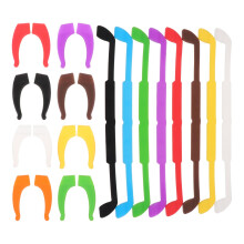 16 Anti-Slip Elastische Siliconen Brilriem Met 8 Paren Oorhaken