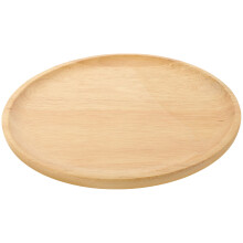 Wood Plate De Madera Redondo Para Y