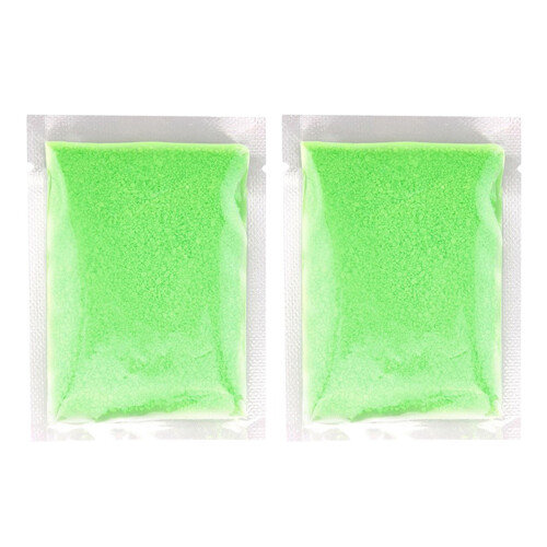 2 Unidades De Pó Fluorescente Para Nas Unhas Verde 20G 2