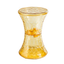Stool With Storage Ottoman, Transparent Storage, Shoe Changing Stool, Makeup Vanity Stool, Coffee Table Stool, Color A