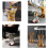 Stool With Storage Ottoman, Transparent Storage, Shoe Changing Stool, Makeup Vanity Stool, Coffee Table Stool, Color A 5