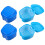 4Pcs Professional Denture Storage Case Blue ABS PP Holder for Daily 1