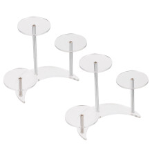2Stk Mondform Transparent Für Schmuck Und