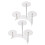 2Stk Mondform Transparent Für Schmuck Und 6