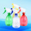 4Pcs 500Ml Hand Press Watering Can Spray Kettle Set 6