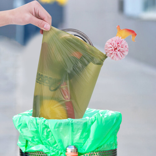 8 Bolsas Biodegradables Gruesas Para Residuos 2
