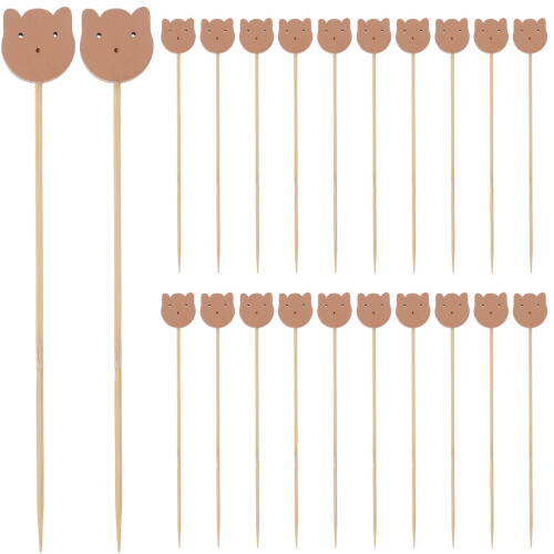 100 Unidades 4,7 Pulgadas Oso Bambú 2