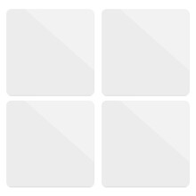 4St Spiegelend Acryl Fotoprops Voor Oorbellen Ringen Armbanden