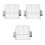 3 Piezas Protector Tubería Inox Antitaponamiento 6