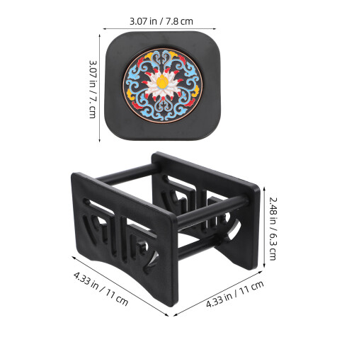 Set De Sous-Tasses À Anti-Brûlure Sculpté Pour 1