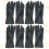 4 Caoutchouc Longs Imperméables Taille L Noir 11