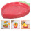 Piatto Antipasto In A Forma Fragola Rosso 10