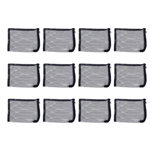 12 In Nylon A Rete 25X40 Cm Con Cerniera Per 2