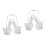 2 Pezzi Clip Sollevamento Naso Trasparente Per 4