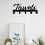 1Pc Black Iron Towel Hanging Rack Kitchen Bedroom Wall Mount Hook 2