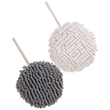 2 Pcs Chenille Towel Balls Hand Wipes Towels Hanging