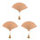 3 Pezzi In Bamboo Pieghevole Vintage 8