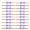 100 Pezzi Bow In Acciaio Per Sacchetti Caramelle (Viola) 1