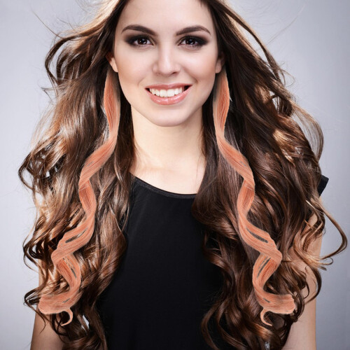 2 Pezzi Extension Colorati Con Clip Per Donne Lunghe 2