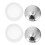 2 Pezzi Bacchetta Acrilico Liquido Dappen Dish in Opaco 5