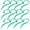 12 Pezzi Extension Lisci Con Clip 1