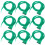 12 Pezzi Extension Lisci Con Clip 5