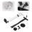 Set Per Pulitore Vaso Igienico Accessorio Bagno Bianco 7