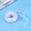 1Rol Wit Bladvormig Geschenkstrik Polyester Voor DIY 9