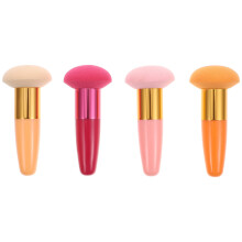 4St Zachte Latex Poederpuffs Met Handvat Voor Fijne Make-Up