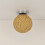 1Pc Decorative Yellow Rattan Ball Ceiling Lamp Corridor Light 4