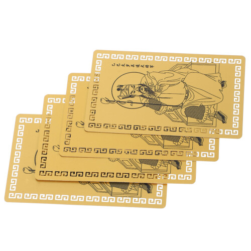 4 Pezzi Carte Oro Anno Del 2025 In Alluminio