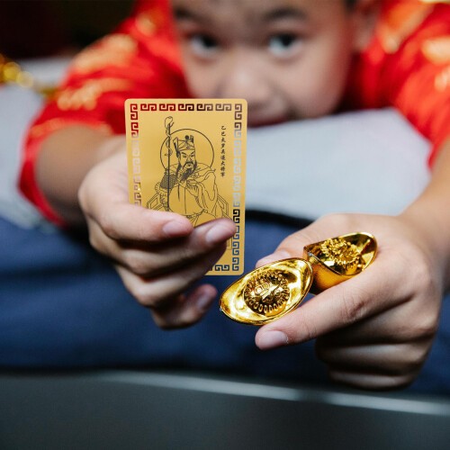 4 Pezzi Carte Oro Anno Del 2025 In Alluminio 2
