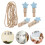 100St Papier Clips Hout Stervorm Voor Creatief Gebruik 3