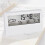Creative Electronic Weather Clock With Digital Temperature And Humidity Display White Finish 3