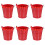 18Pcs Red Iron Mini Buckets for Storage and Craft Projects 2