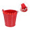 18Pcs Red Iron Mini Buckets for Storage and Craft Projects 11