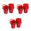 18Pcs Red Iron Mini Buckets for Storage and Craft Projects 8