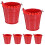 18Pcs Red Iron Mini Buckets for Storage and Craft Projects 3