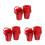 18Pcs Red Iron Mini Buckets for Storage and Craft Projects 4