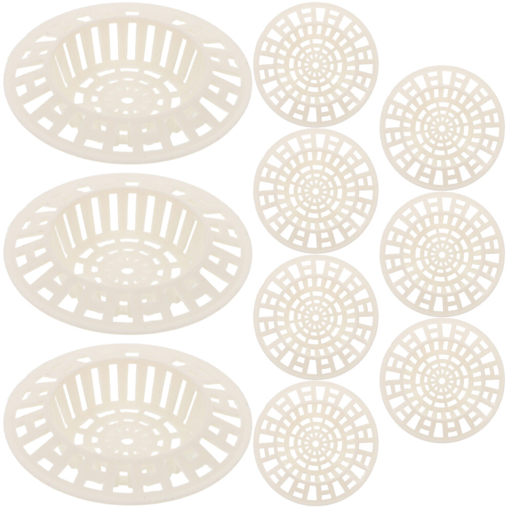 10 Sztuk Plastikowa Siatkowa Studzienka Do Zlewu Filtr ŁApacz Jedzenia-image