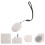 1St Multifuntionele Draadloze Phone Shutter Remote in Wit 5
