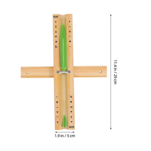 Wooden Sauna Timer Glass Hourglass Decorative Reusable 2