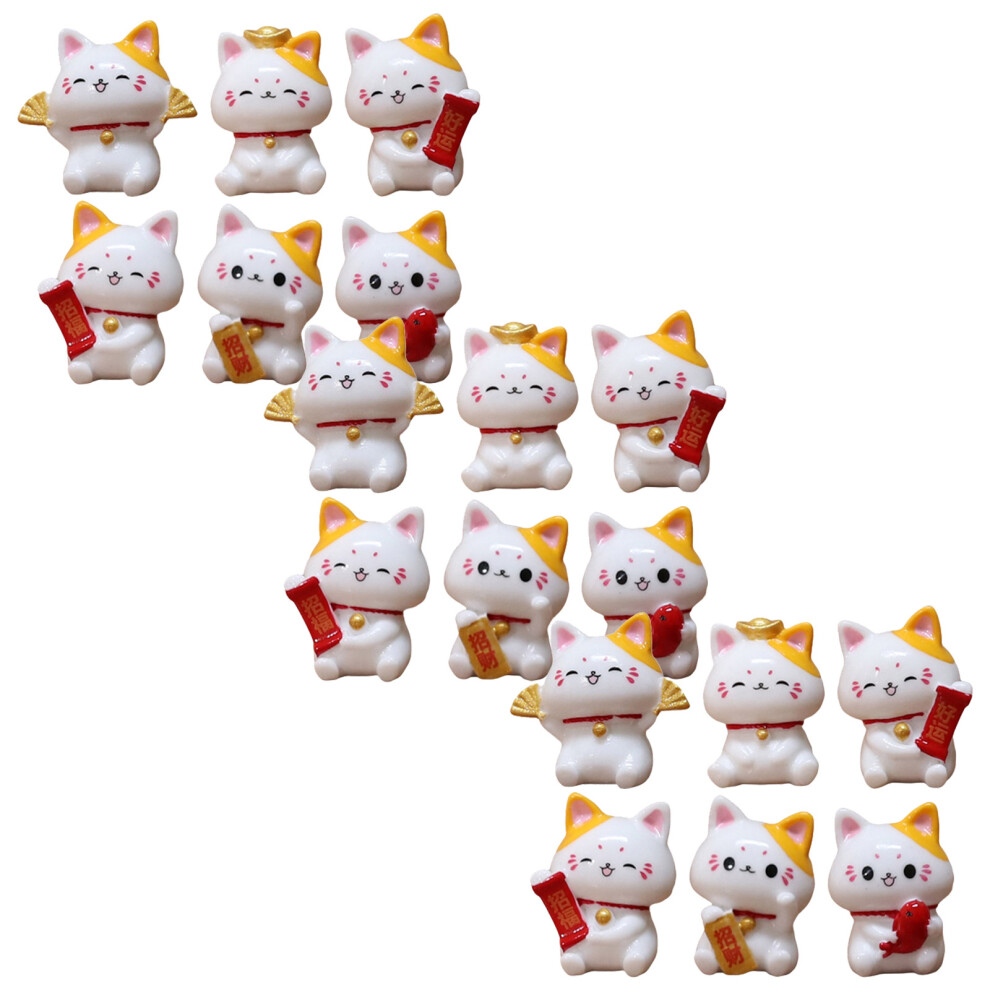 36 Sztuk Mini Figurki Z żYwicy Dla Domku Lalek Mikro Krajobraz-image