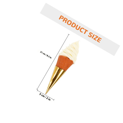 Cone De Sorvete Artificial Para Exibição, Falso De 1