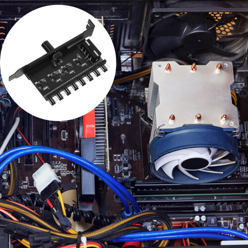 Fan Hub , Przedłużający Adapter Do Wentylatorów PC 1