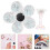 8 Stuks Glitter Bloemvormige Magnetische Tips 11